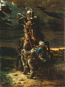 And in the First Career they Ran, the Elfin Knight Fell Horse and Man by Daniel Maclise