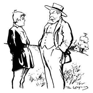 Illustration for the play produced by Jules Renard from his novel Carrot Head by Daniel de Losques