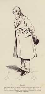Johann Wolfgang von Goethe, German poet and playwright by Daniel (after) Maclise