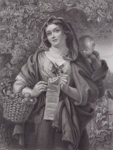 The Ballad Singer by Daniel (after) Maclise