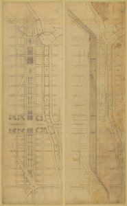 Plate 78: 2 Drawings from The Plan of Chicago, 1909: Suggested Location and Arrangement of the... by Daniel Burnham