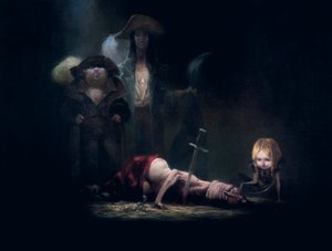 The Death of Bluebeard, from Bluebeard by Charles Perrault