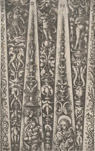 Design for the Channels of Fluted Armor, ca. 1515 by Daniel Hopfer