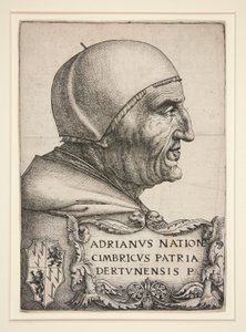 Portrait of Adrian VI (Hadrian VI, Pope 1522-1523) by Daniel Hopfer