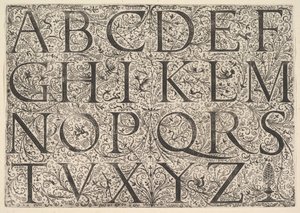 Roman Majuscule Alphabet by Daniel Hopfer