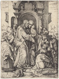 The Virgin Mary Taking Leave of Christ by Daniel Hopfer