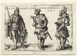 Three Worthy Christians, after 1516 by Daniel Hopfer