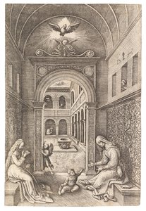 The Virgin and Child with Saint Anne, c. 1500 by Daniel Hopfer the Elder