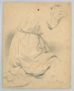 Drapery Study for Kneeling Figure in 
