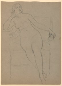 Female Nude Seated, 1870–80 by Daniel Huntington