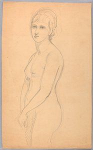 Female Nude Standing, 1860–70 by Daniel Huntington