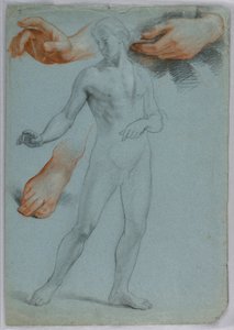 Male Nude Standing, September 1858 by Daniel Huntington