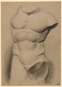 Male Torso From a Plaster, 1840 by Daniel Huntington