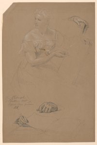 Study for "Philosophy of Christian Art", 1868 by Daniel Huntington