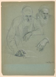 Two Studies of Daniel Hun, 1881 by Daniel Huntington
