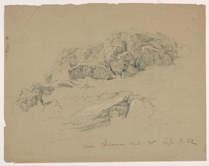 Rock Ledge near Chocorua Pond and Mountain by Daniel Huntington