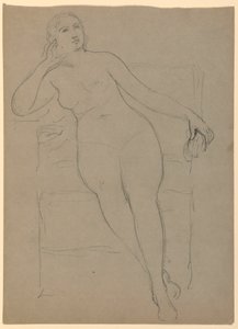 Seated Female Nude by Daniel Huntington