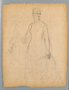 Sketch for Portrait of a Standing Woman