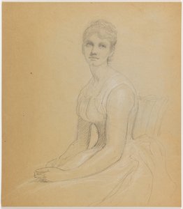Sketch for Portrait of a Woman by Daniel Huntington
