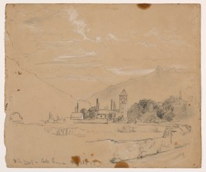 Sketch of Villeneuve, Lake Geneva