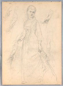 Study for "Titian Showing" by Daniel Huntington