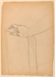 Study of Right Hand on a Book