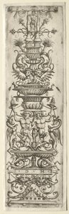 Ornament Fillet with Candelabre-Ornament by Daniel I Hopfer
