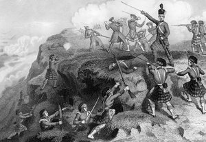 The Highlanders Attacking the Russian Redoubt, Battle of the Alma by Daniel John Pound