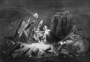 The battlefield of the Alma, night after the battle by Daniel John Pound