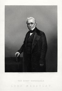 Thomas Babington Macaulay, British poet, historian and Whig politician, c1880 by Daniel John Pound