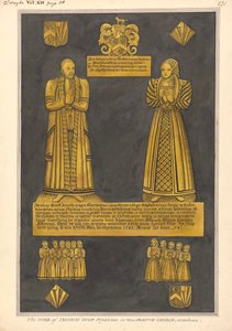 Brass Plate for Dr. James Goode and his Wife Joan, Daughter of Edward Clinton, West Drayton Church
