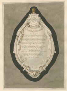 Memorial to Fraces Trotman from Acton Church by Daniel Lysons