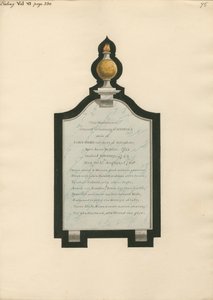 Memorial to Rebecca Wife of John Ward from Ealing Church