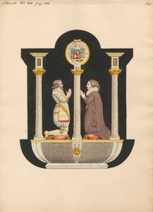 Tomb of Dame Katherine Darcy from Isleworth Church by Daniel Lysons