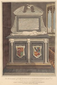 Tomb of Lady Elizabeth Berkeley from Cranford Church by Daniel Lysons