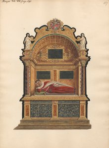 Tomb of Sir Edward Fennen of Hayes from Hayes Church by Daniel Lysons