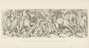 The Normans Retreating, Stayed and Turned by William, Who Discloses His Face to Counteract the Rumor of His Fall by Daniel Maclise