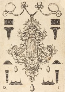 Large Pendant, Hope Standing at Centre by Daniel Mignot