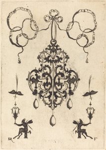 Large Pendant, Lower Left and Right Two Winged 