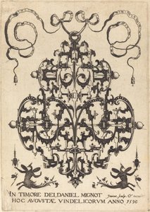 Title Page: Large Pendant, Two Winged Imaginary Figures at Bottom by Daniel Mignot