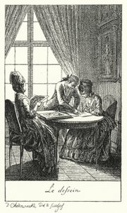 Drawing by Daniel Nikolaus (after) Chodowiecki