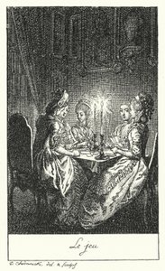 The Game (engraving) by Daniel Nikolaus (after) Chodowiecki