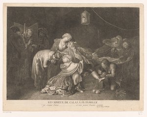 Farewell of Jean Calas in Prison