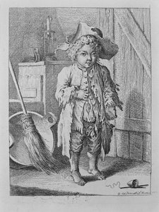 Beggar Boy at the Gateway by Daniel Nikolaus Chodowiecki