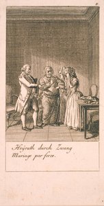 Reasons for Marriage and Their Consequences. Plate 7 by Daniel Nikolaus Chodowiecki