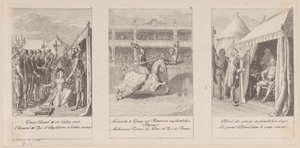 Sheets 1-3 of the Series "History of the Middle Ages" by Daniel Nikolaus Chodowiecki