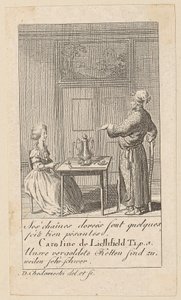 Sheet 1 to "Karoline von Lichtfield" by Daniel Nikolaus Chodowiecki