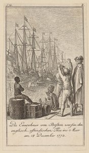 Sheet 2 of the series for the essay “The History of the Revolution of North America”, by M. C. Sprengel. by Daniel Nikolaus Chodowiecki