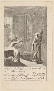 Plate 4 for "Karoline von Lichtfield" by Daniel Nikolaus Chodowiecki