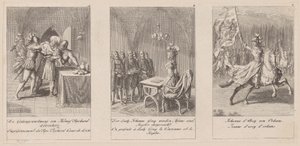 Plates 7-9 from the Series "History of the Middle Ages" by Daniel Nikolaus Chodowiecki